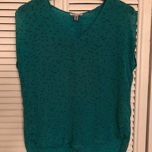 Silk Turquoise Cope Blouse